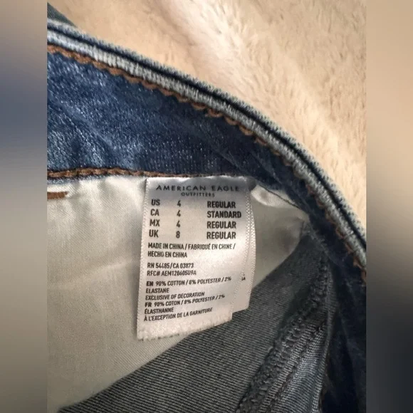 American Eagles Distressed Blue Jeggings - Picture 5 of 5